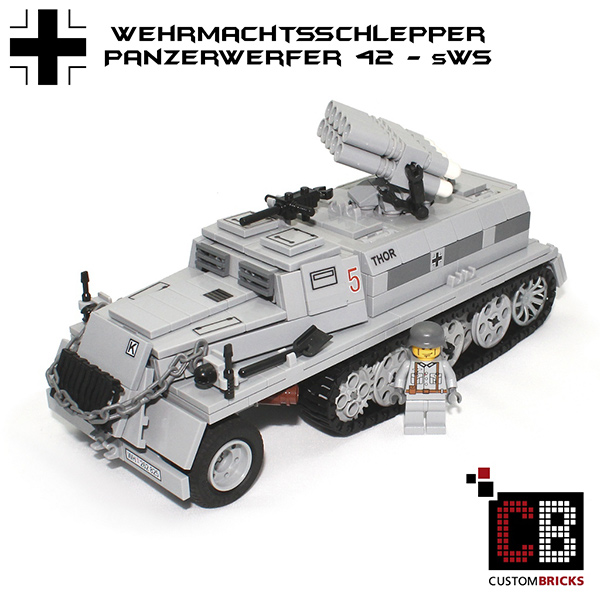 LEGO-Custom-WW2-WWII-Panzerwerfer-42-sWS-Bausteine-ankauf